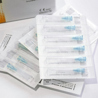 34G Tattoo & Beauty Injection Needles — 1.5mm, 2.5mm, 4mm Sterile Safety Syringe Hand Tool Parts
