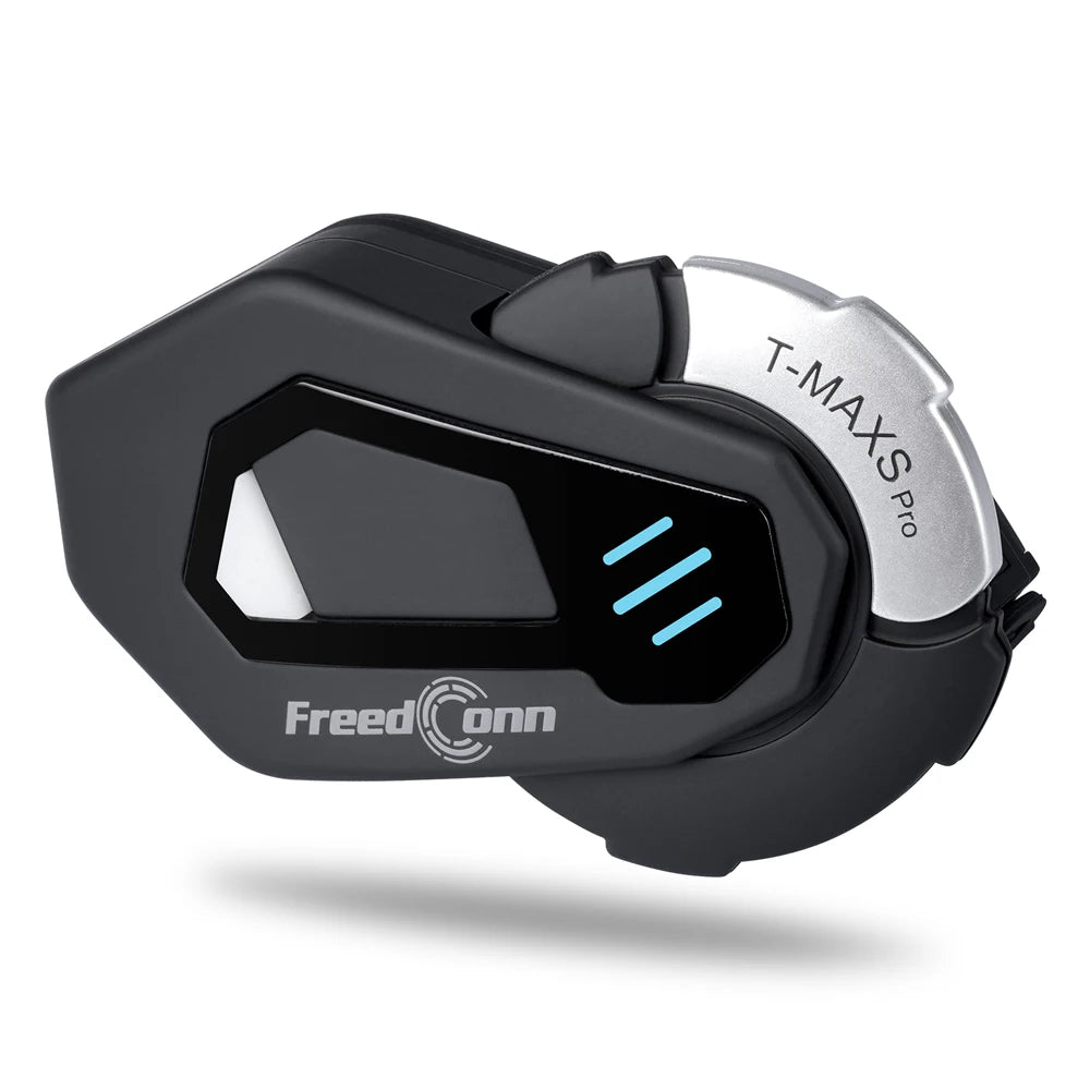 FreedConn Motorcycle Helmet Headset Intercom - Bluetooth Music, FM, Waterproof Moto Helmet Earphones & Intercom System