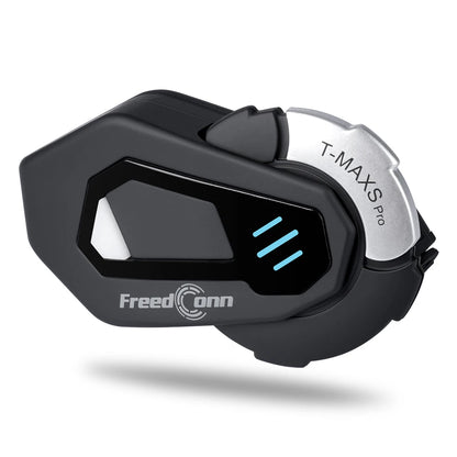 FreedConn Motorcycle Helmet Headset Intercom - Bluetooth Music, FM, Waterproof Moto Helmet Earphones & Intercom System