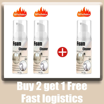 2-in-1 Foaming Car Seat Cleaner - Quick-Dry Fabric Stain Remover for Car Interior Seats