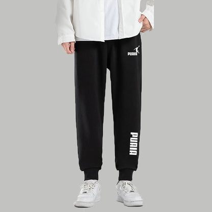 PUAIA Men’s Jogging Pants – Autumn Winter Sport Trousers, Loose Fit Fitness Streetwear Solid Color Outfit