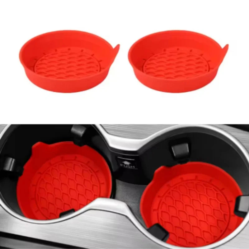 Non-Slip Silicone Car Cup Coaster Mat – Auto Drink Holder Pad for Interior Protection & Decoration Accessories