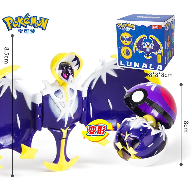 Pokemon Action Figures Set – Pikachu, Gengar, Dragonite, Snorlax & Pokeball Toys