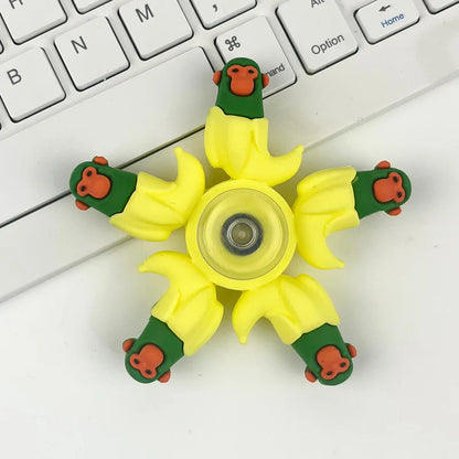 Italian Brainrot Tung Fidget Spinner — Deformed Chain Anti-Stress Hand Spinner Sensory Gyro Toy for Adults