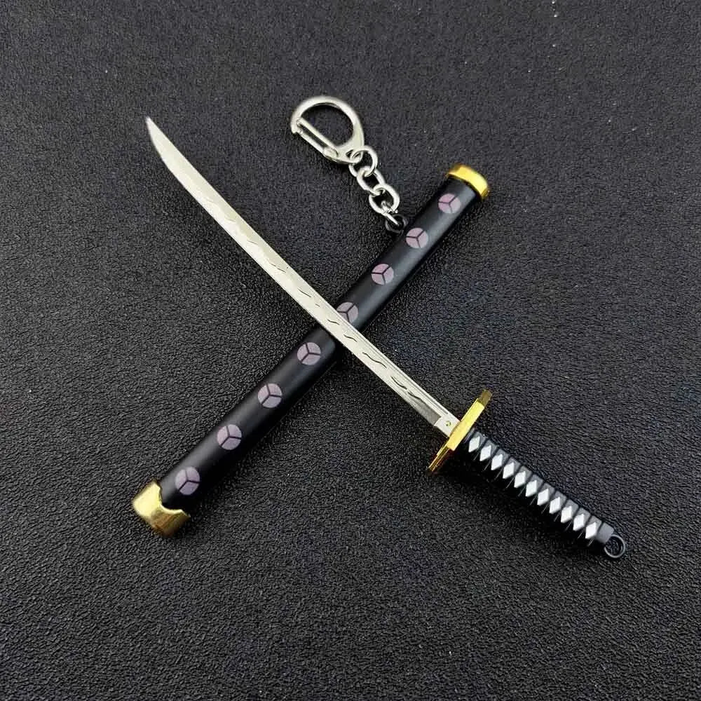 Mini Roronoa Zoro Samurai Sword Keychain – Anime Katana Toy for Men, Cosplay & Gifts