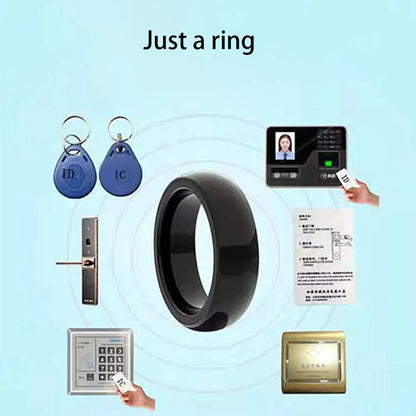 RFID Smart Dual Chip NFC Ring – Waterproof ID+IC Tag, Rewritable CUID T5577 Badge for Copy & Clone