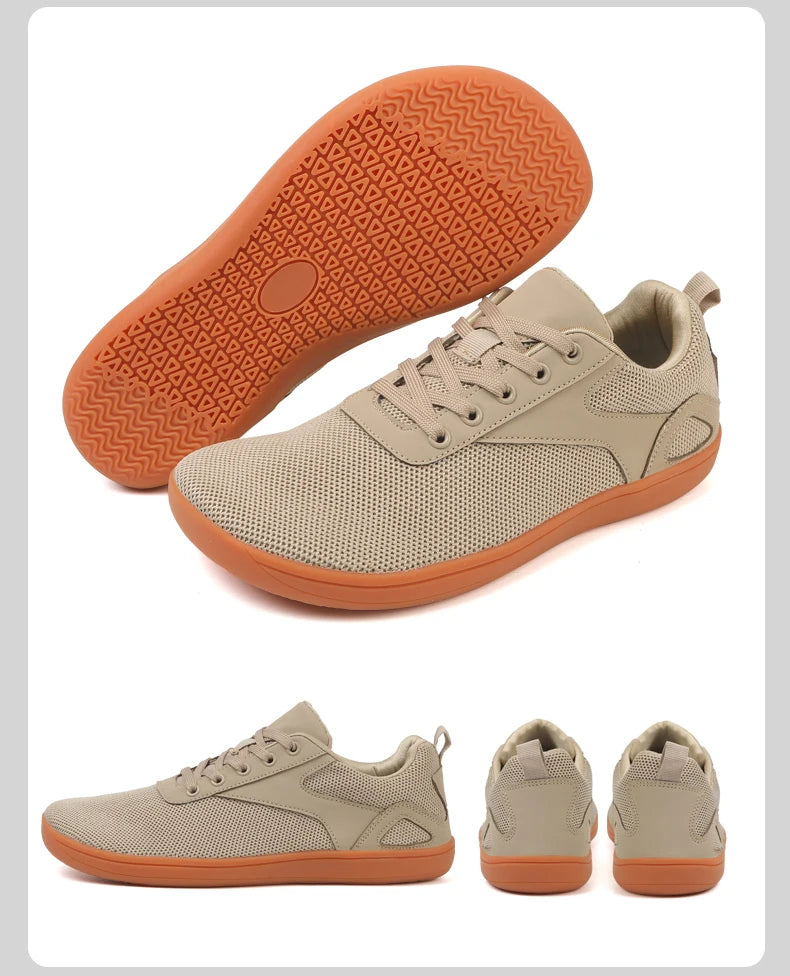 Men’s Minimalist Barefoot Walking Shoes – Breathable Wide Sports Sneakers for Gym, Office & Leisure