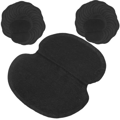 60pcs Underarm Sweat Pads – Non‑Woven Fabric Clothing Pads for Sweat Protection, Black