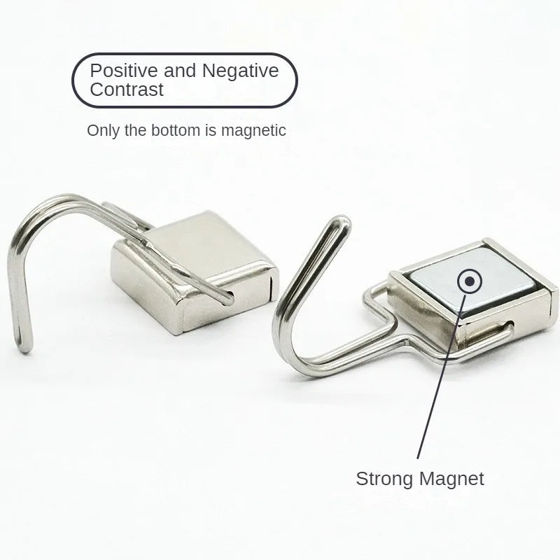 50PCS Strong Magnetic Hooks — Multi-Purpose Home, Kitchen & Bathroom Storage Hangers