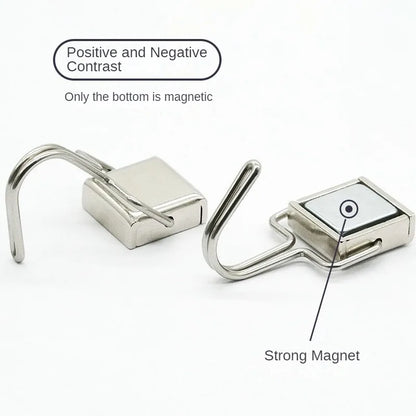 50PCS Strong Magnetic Hooks — Multi-Purpose Home, Kitchen & Bathroom Storage Hangers
