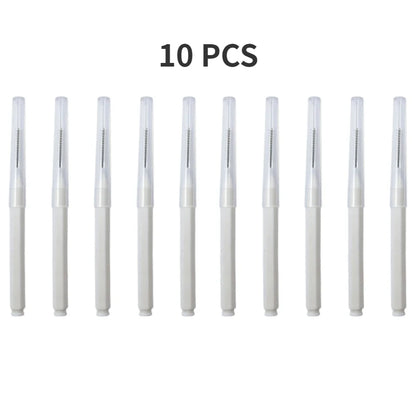 5/10/50PCS Mini Eyebrow & Lash Brushes – Disposable Bendable Brow Perm & Micro Eyelash Applicator Tools