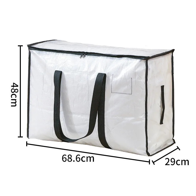 Transparent Waterproof Storage Bag – Large Capacity Quilt & Clothing Organizer for Moving, Dustproof & Moisture-Proof Storage Bag