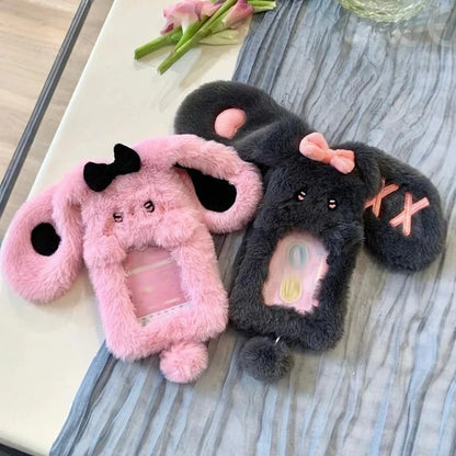 Cute Plush Photocard Holder – Cartoon ID & Credit Card Protector Wallet Case for Collectible Cards and Band Cards