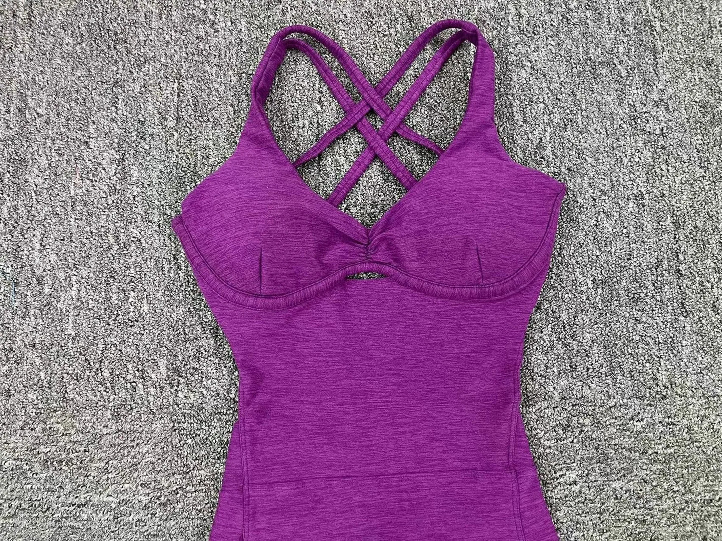 Women’s Black Sporty Jumpsuit – 2025 Workout Yoga Gym Set with Push-Up Fitness Overalls