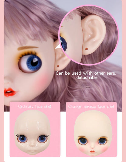 ICY DBS Blyth Doll – 1/6 Joint Body BJD Anime Doll, 30cm White Skin Matte Face Special Combo Toy