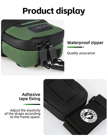 ULAC 0.5L Waterproof Bicycle Saddle Bag — Mini Shockproof MTB Seatpost Rear Pack Tail Pouch