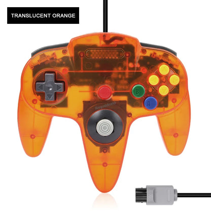 Wired Transparent N64 Gamepad Controller – Joystick for Nintendo 64 Console Accessories