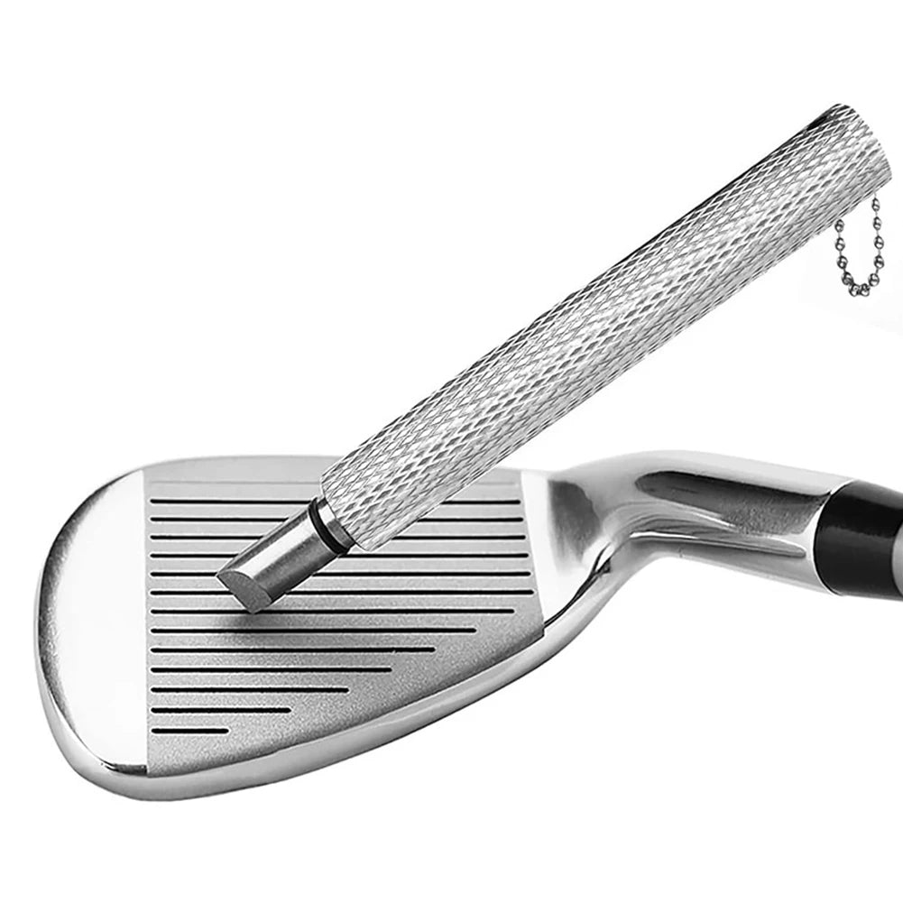 Golf Club Groove Sharpener – Stainless Steel Re-Grooving & Cleaning Tool for Wedges and Irons, U/V-Grooves
