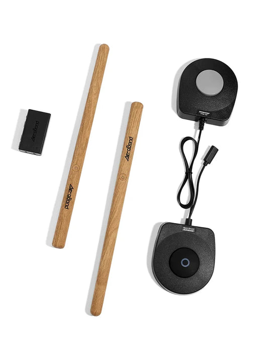 AeroBand PocketDrum 2 MAX – Somatosensory Digital Electronic Drum Stick Set with Foot Pedals & Bluetooth Adapter