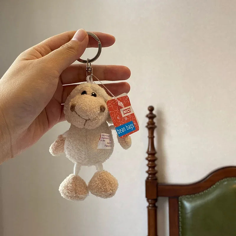 Cartoon Kawaii Animal Plush Keychain – Cute Small Animal Backpack Pendant, Creative Soft Toy Accessory