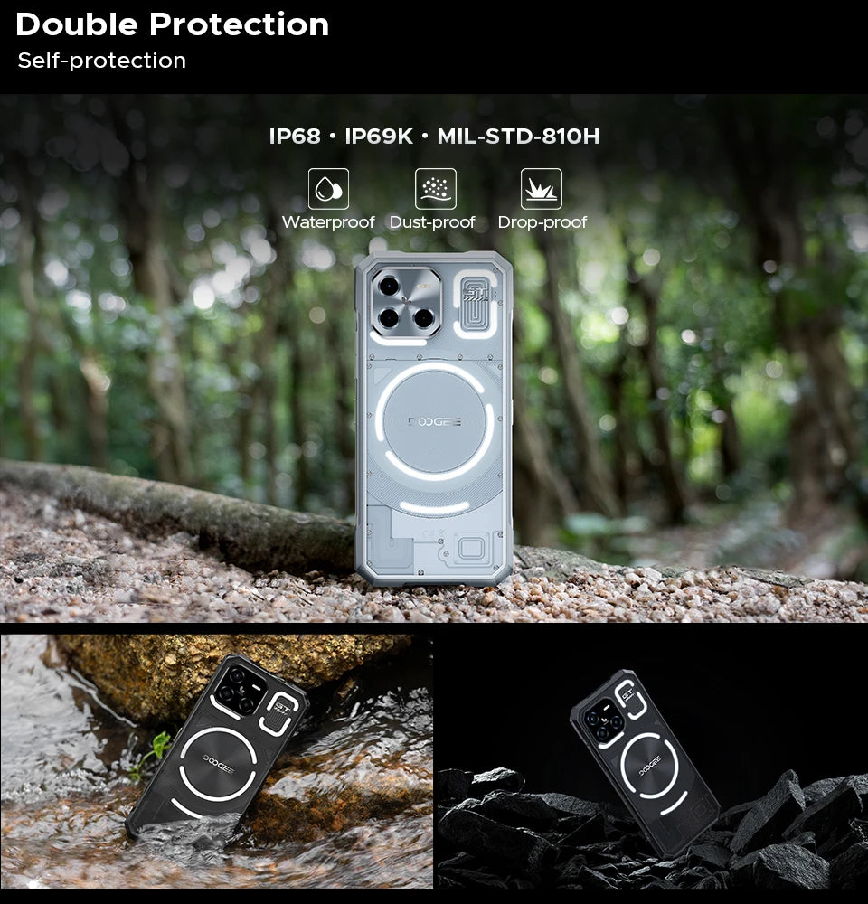DOOGEE Blade GT Rugged Phone | 6.72'' FHD+, 120Hz LED Light, 12GB RAM, 256GB ROM, 5500mAh Battery, Android 14   2/2