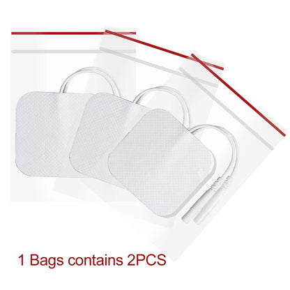 100/50pcs 5x5cm Muscle Stimulator Electrode Pads – Self-Adhesive Non-Woven Replacement for TENS Therapy Machines