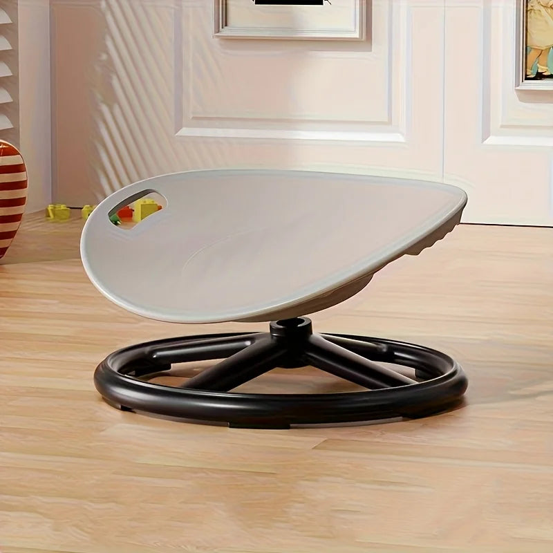 Ergonomic Swivel Sensory Chair - Eggshell Design with Anti-Slip Base & Durable Plastic
