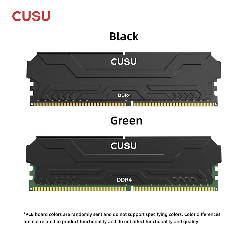CUSU Desktop RAM - 8GB/16GB DDR4 & DDR5 UDIMM Memory 3200–6400MHz for Intel & AMD Motherboards
