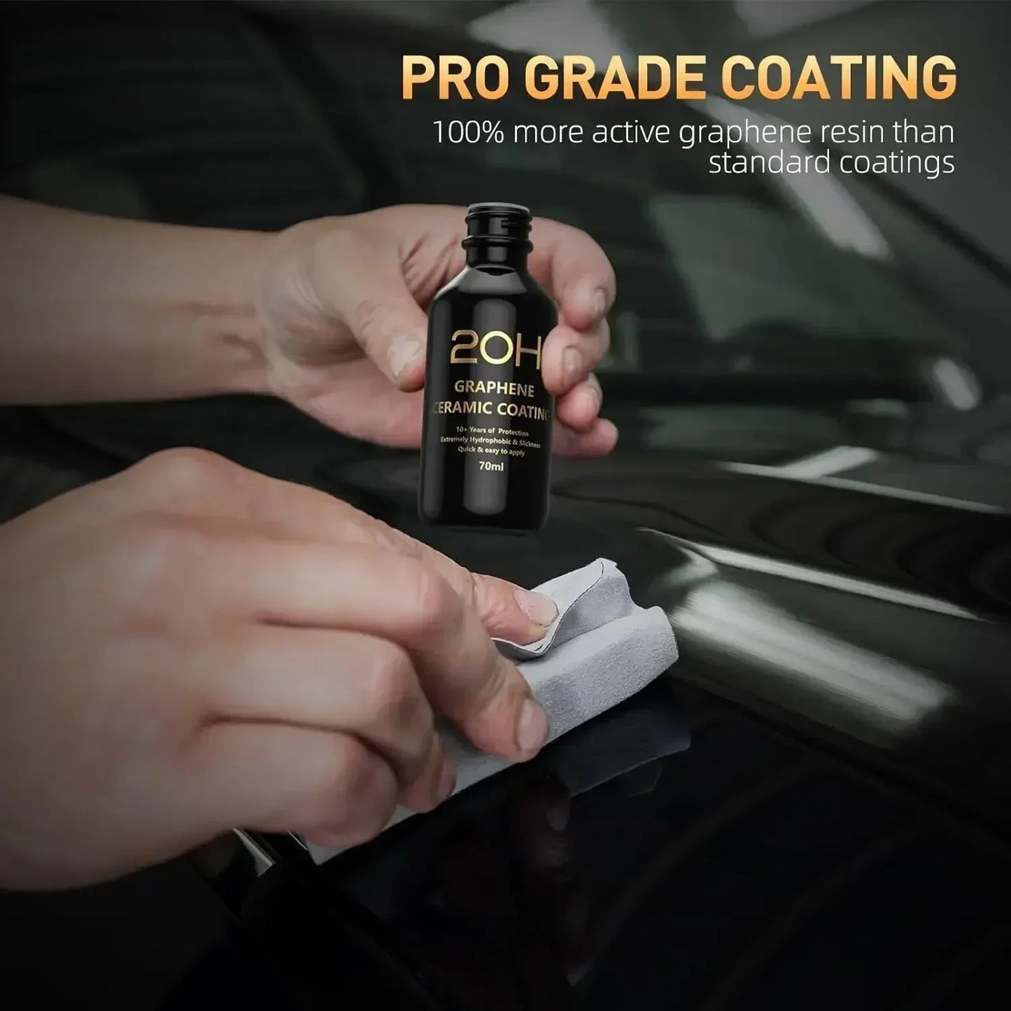 Graphene Ceramic Coating 20H/12H — Self-Healing UV Protection Car Detailing Coating for Long-Lasting Shine