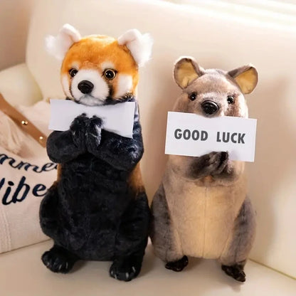 Blessing Animal Plush Toys — Red Panda, Sea Otter, Kangaroo & Otter Stuffed Gifts
