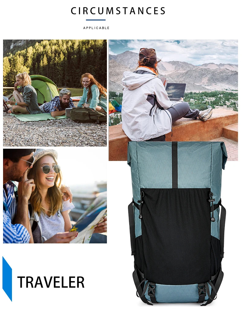 40L Outdoor Hiking Backpack – Waterproof Camping & Climbing Bag, Large Capacity Travel Backpack for Men & Women (2024 New)