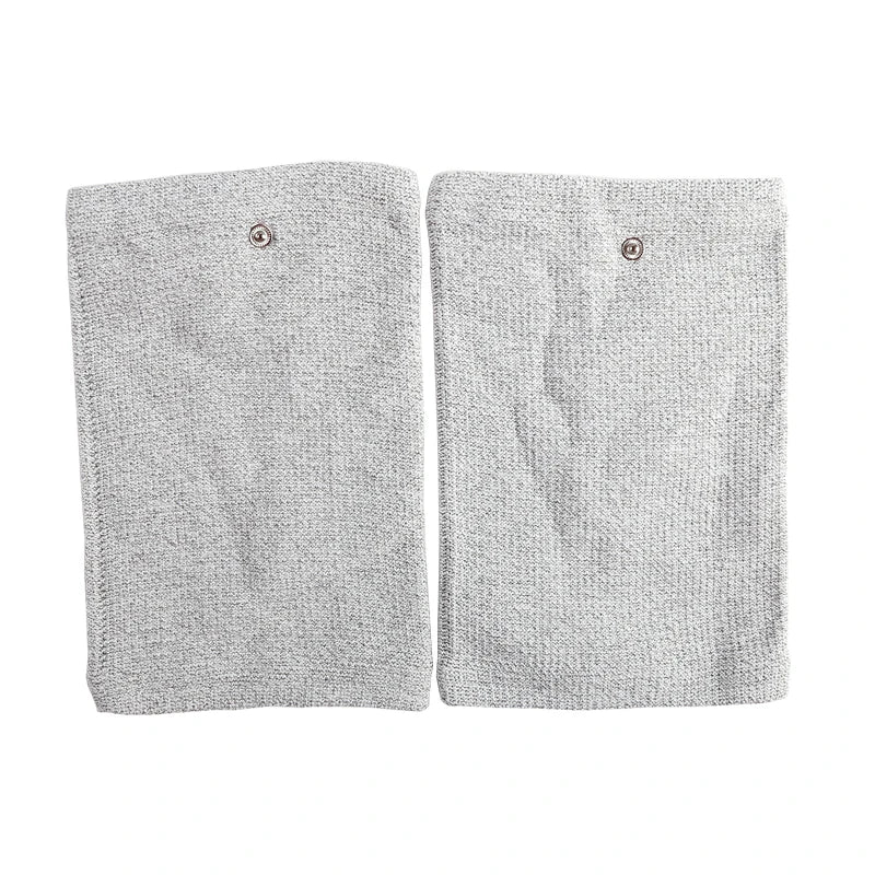 Conductive Silver Fiber Electrode Gloves & Socks – Muscle Stimulator TENS Bracer for Hand & Foot Massage