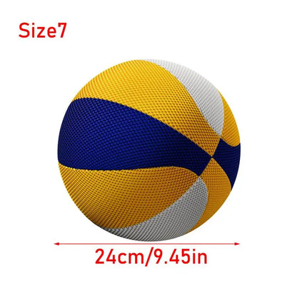 Weighted Training Basketball - Size 5/7 Silent High-Bounce Foam Ball for Indoor Dribbling & Home Workouts