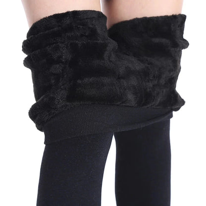 Solid Color Velvet Winter Leggings for Women – Warm, High Waist, Stretchy Leggings