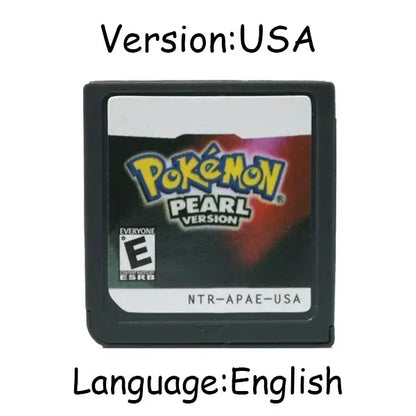 Pokemon Series DS Game Cartridge – Platinum, Pearl, Diamond, HeartGold, SoulSilver, Multilingual for NDS/3DS Consoles