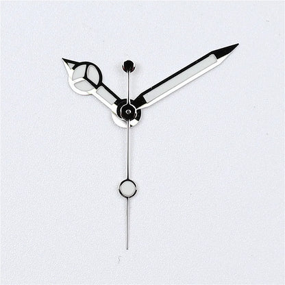 High-Quality Watch Hands – Polished Silver 12.5×12×8mm, C3 & BGW9 Green/Blue Luminous for NH35, NH36, NH34 Movements