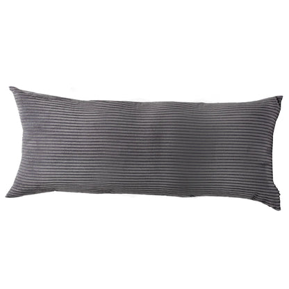 Striped Corduroy Body Pillow Cover - Plush Long Cushion Case for 50x70/50x100/50x120CM Bedding & Home Comfort