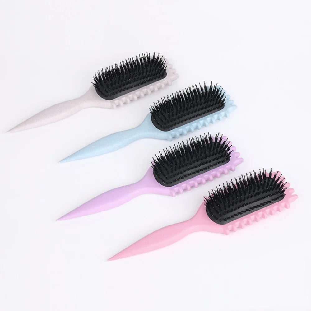 Salon Curly Hair Styling Brush – Detangling & Shaping Tool for Men’s and Women’s Curls