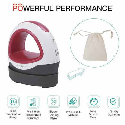 HTVRONT Mini Heat Press Machine — Portable Easy Press for HTV Vinyl, Cricut DIY Printing on T-Shirts, Clothes, Bags, Hats, and Pads