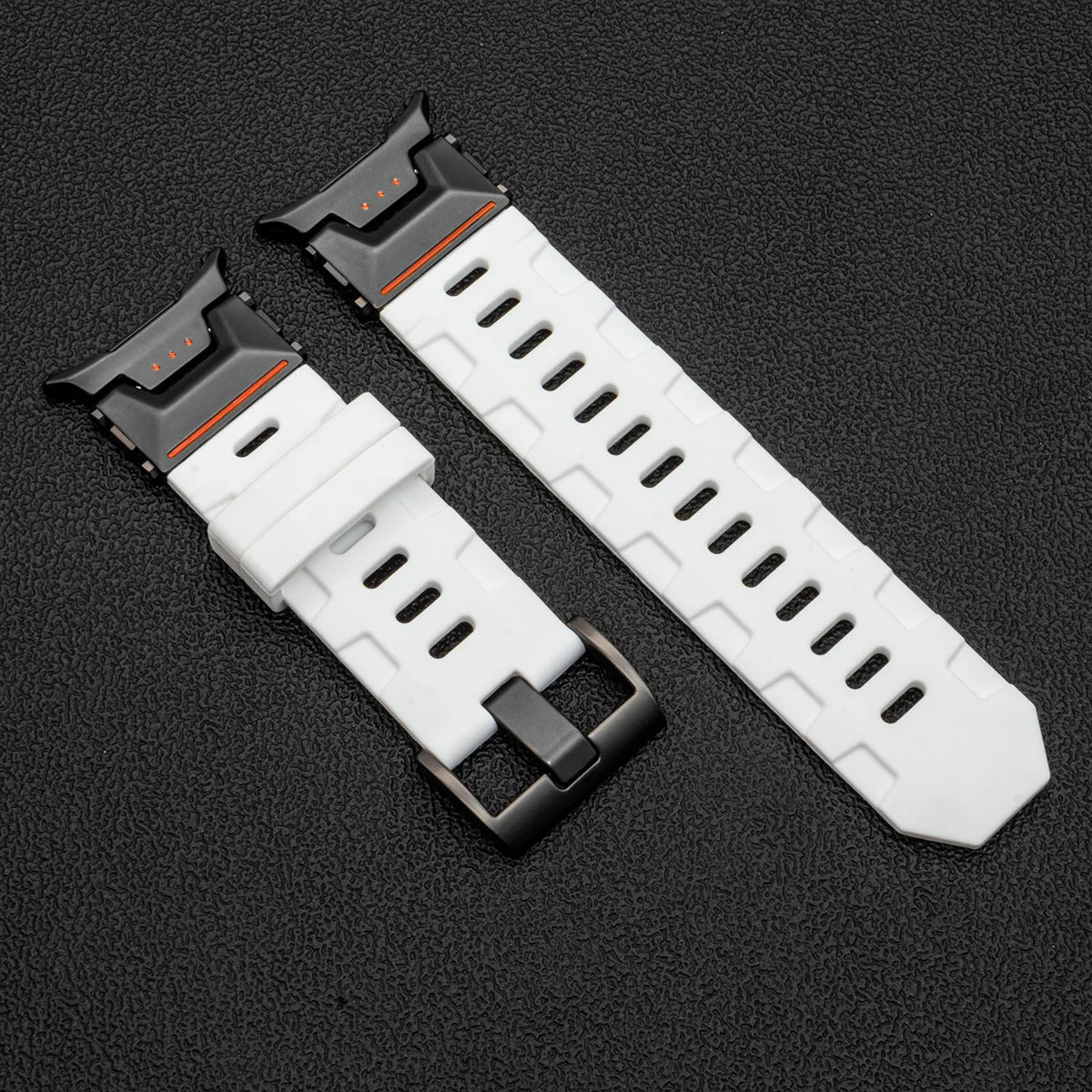 Soft Silicone Loop Strap for Samsung Galaxy Watch Ultra 47mm – Luxury Sports Band with Curved End for Men
