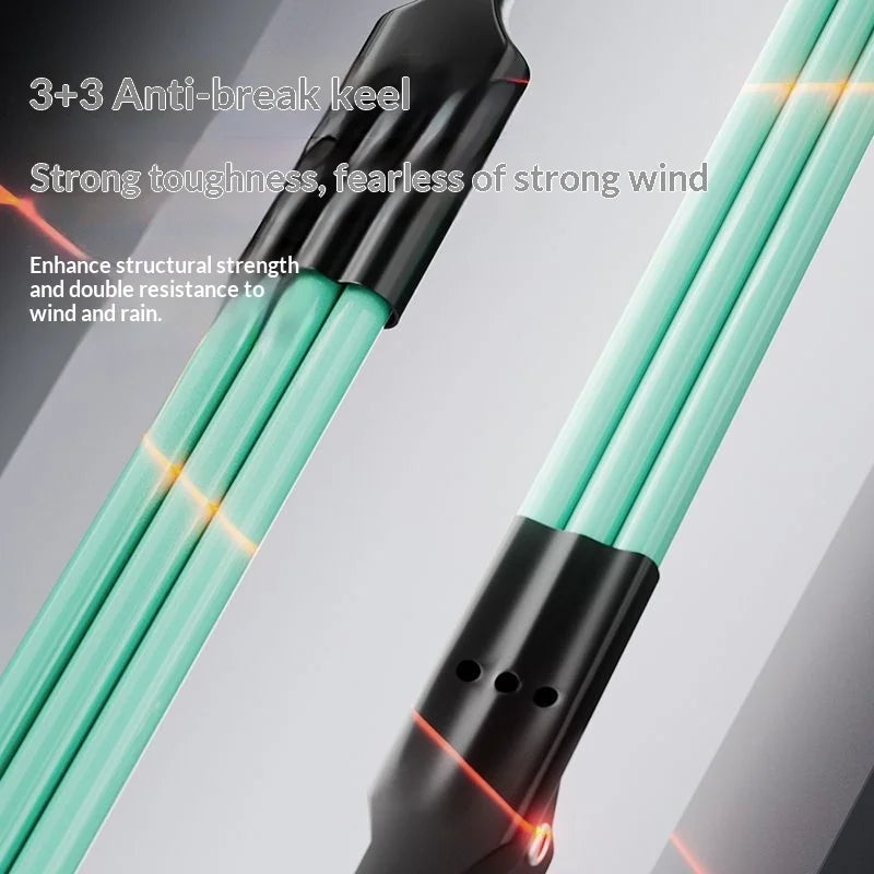 Cyber Style Automatic Umbrella - Extra-Large Reinforced Wind-Resistant & UV-Proof Rain and Sun Umbrella
