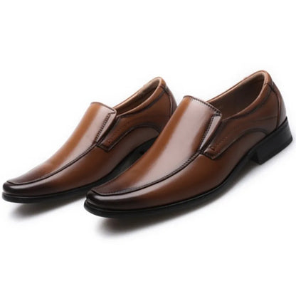 Men’s Classic Slip-On Oxford Dress Shoes - Elegant Business, Office & Formal Wedding Shoes for Men