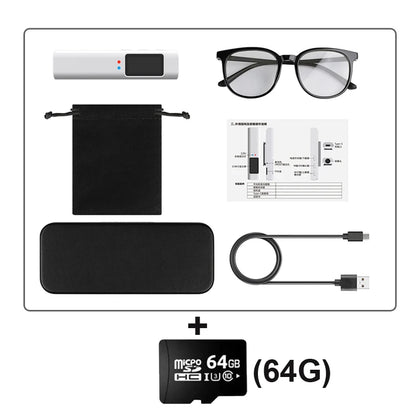 2.7K Glasses Camera – Mini Wearable Outdoor Security Sports DV DVR, WIFI Video Recorder for Driving, Hiking, and Surveillance