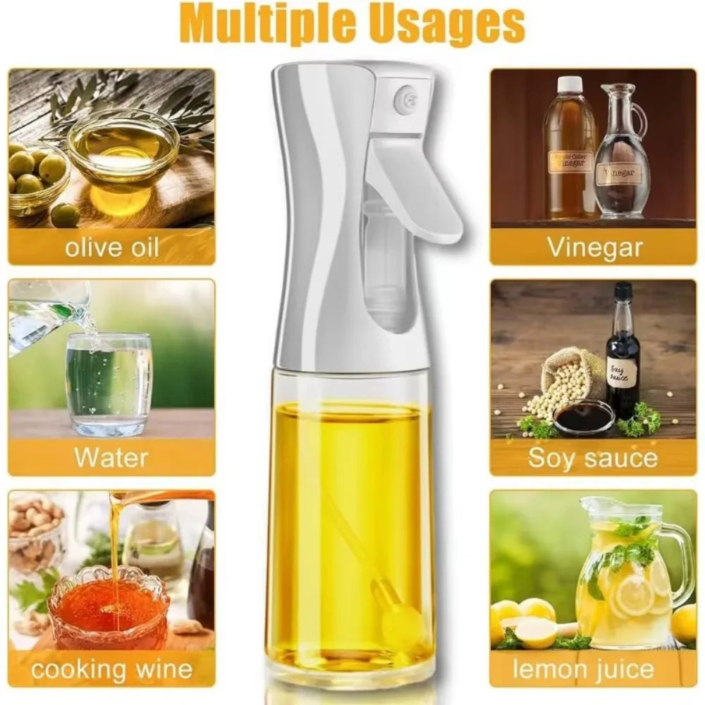 Olive Oil Spray Bottle – Reusable Food-Grade Oil & Vinegar Dispenser for Cooking and Kitchen Use
