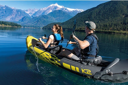 INTEX 68307 Inflatable Boat – Single/Double Drifting Raft for Kayak, Outdoor Fishing & Water Sports