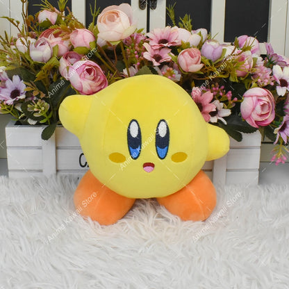 4 Styles Kirby Plush Doll – Pink, Yellow & Green Anime Stuffed Toy for Kids’ Christmas & Birthday Gifts
