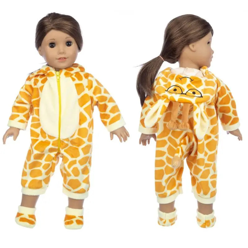 Animal Pajamas for 18-inch Dolls – Clothes & Accessories for American Girl & Our Generation Dolls