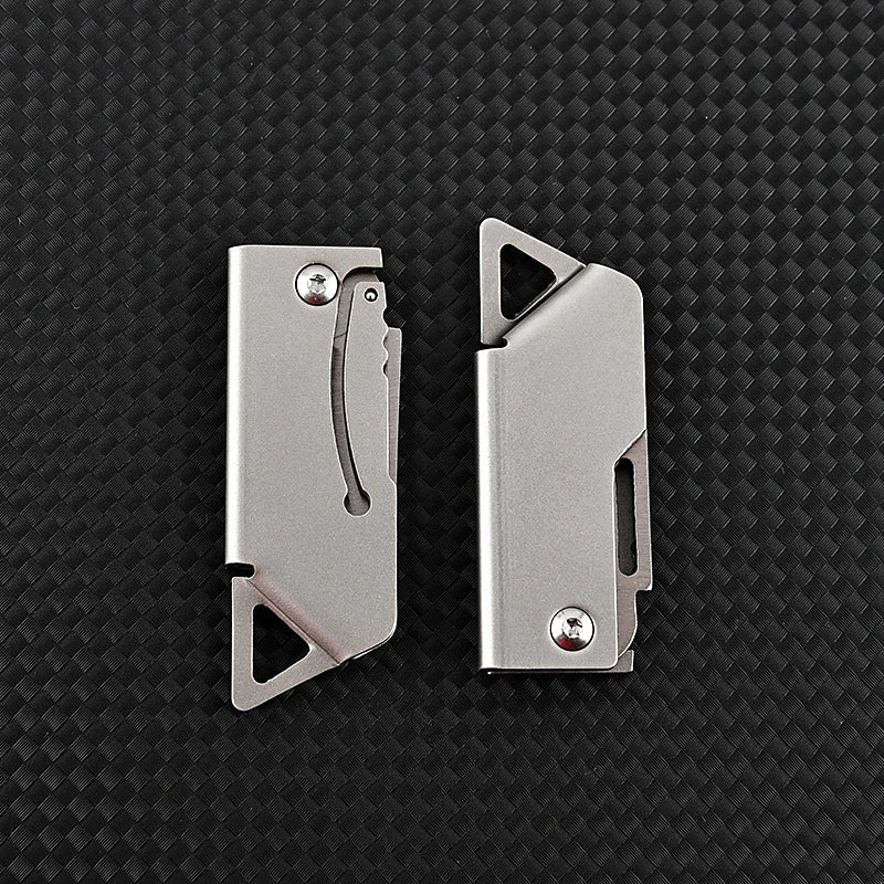 Mini Portable Stainless Steel Folding Knife – Outdoor EDC Camping, Self-Defense, and Emergency Survival Key knife