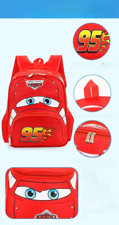Hot Kindergarten Cartoon 3D Car Travel Backpack – Waterproof Boys Backpack for Kids 2-5 Years Old