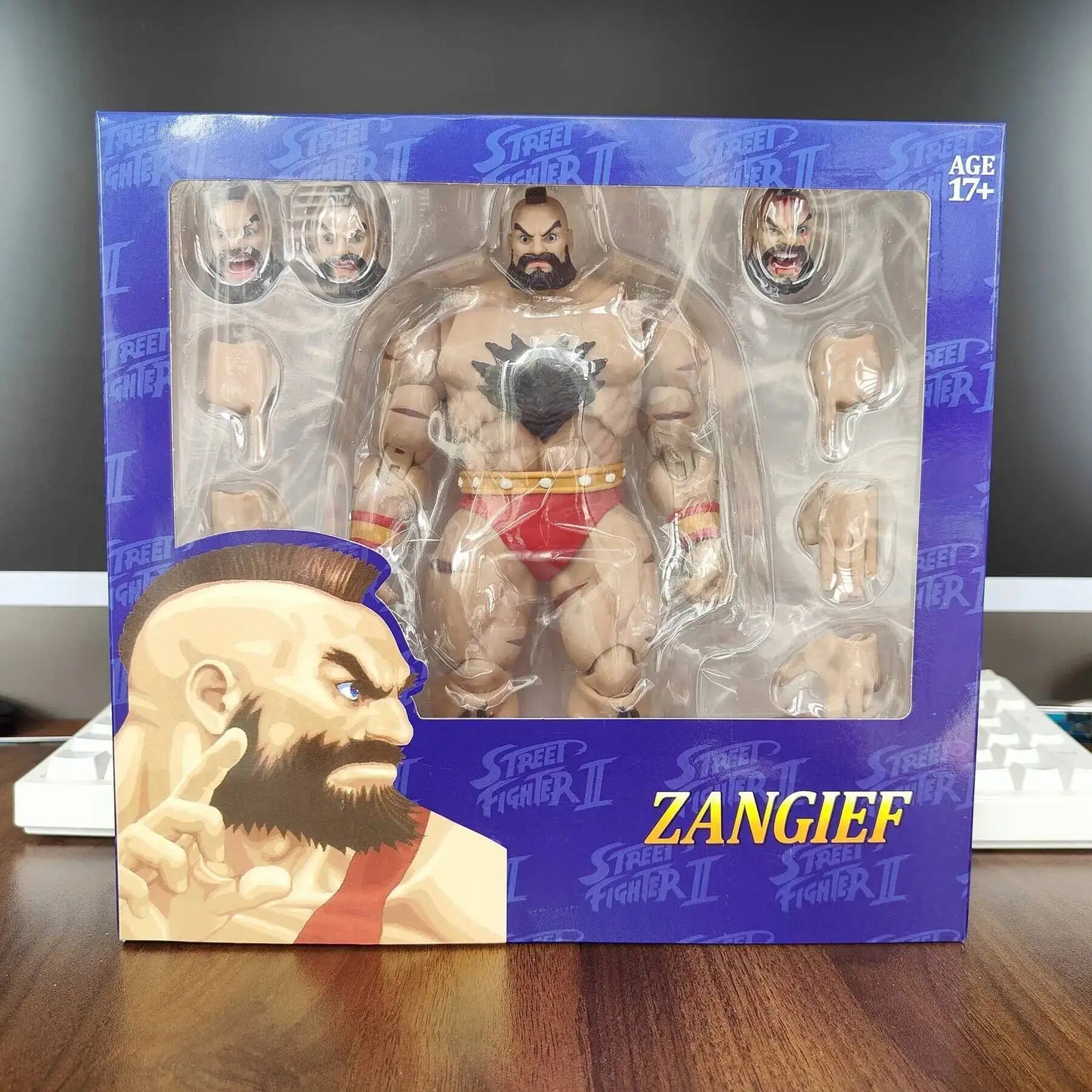 Street Fighter Action Storm Zangief Figure — ST Collection Movable Model Toy from The Final Challengers Series